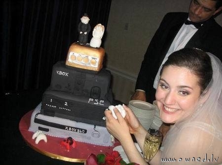 Funny wedding cake