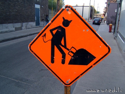 Construction sign