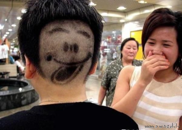 Funny haircut