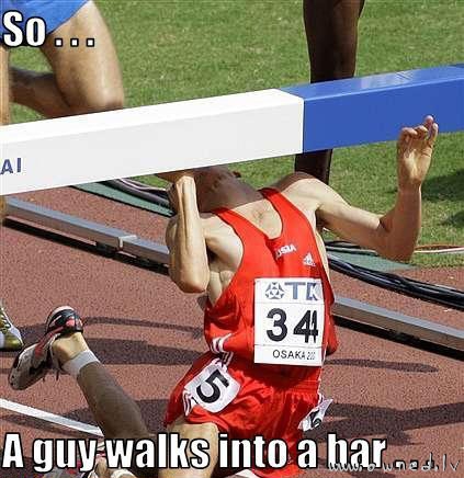 A guy walks into a bar