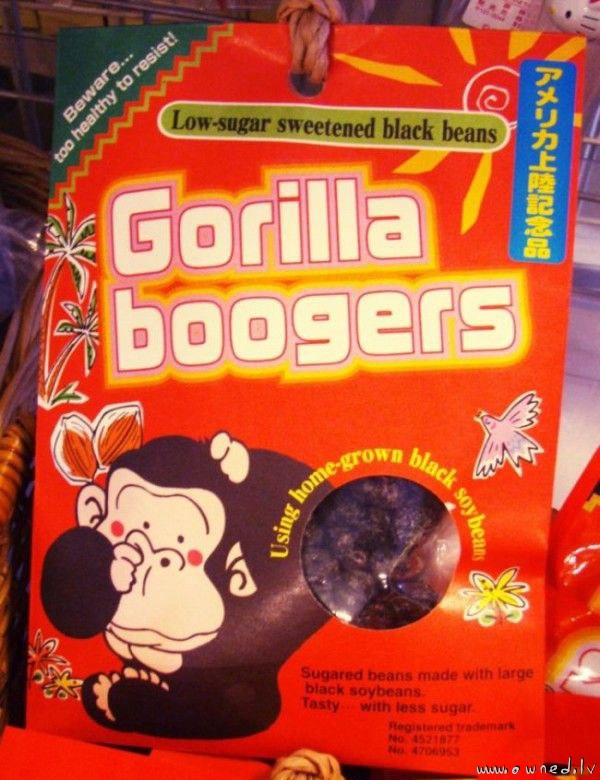 Gorilla boogers