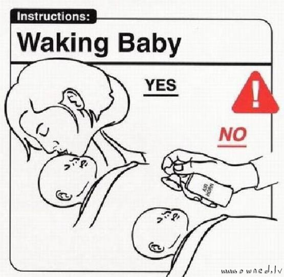Waking baby