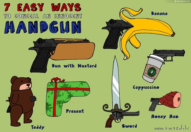 7 easy ways to conceal an innocent handgun