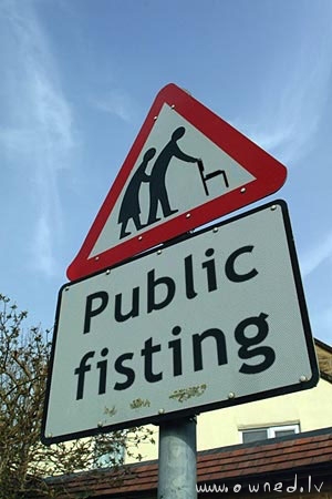 Public fisting