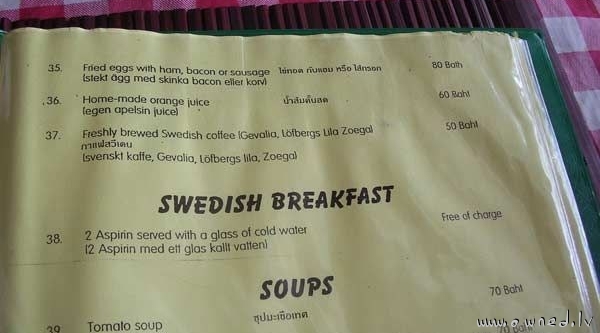 Swedish breakfast