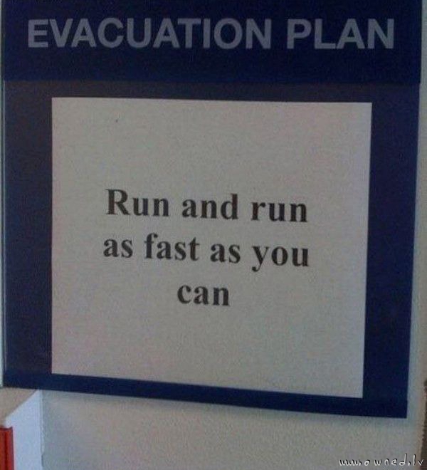 Evacuation plan