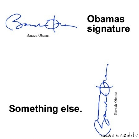 Obamas signature