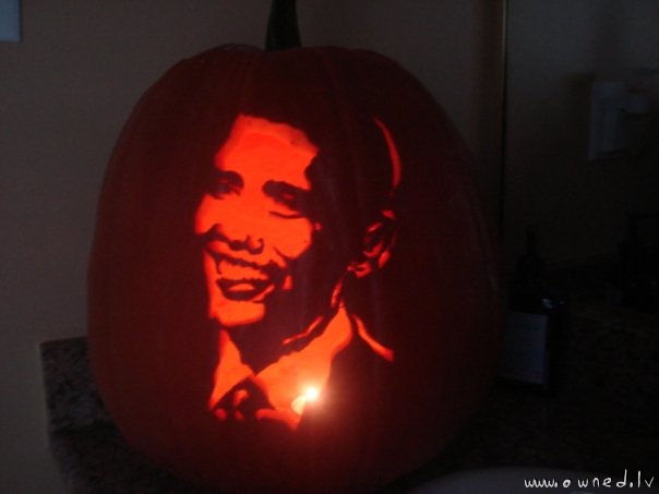 Obama pumpkin