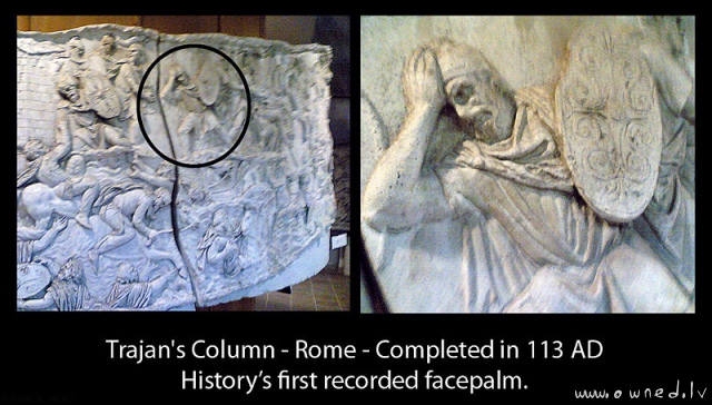 Worlds first facepalm