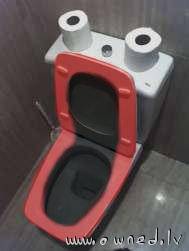 Strange toilet