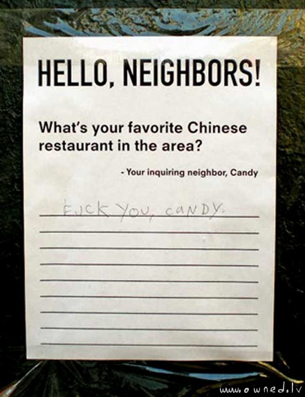 Hello neighbors