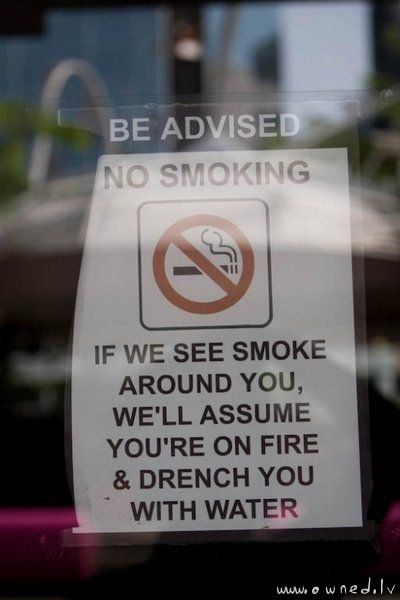 No smoking