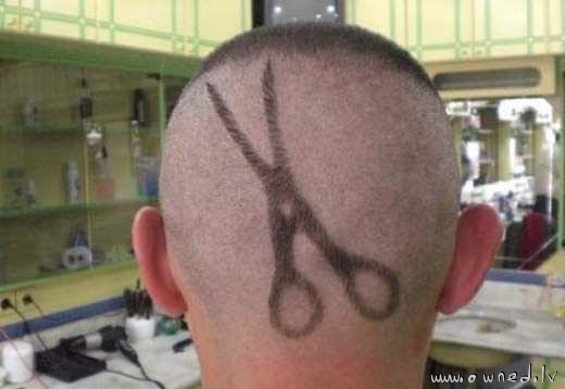 Funny haircut