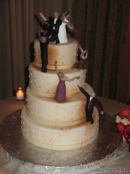 A wedding cake