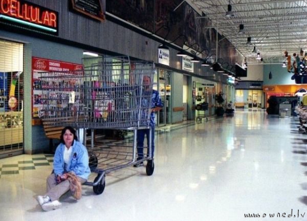 Giant shopping cart