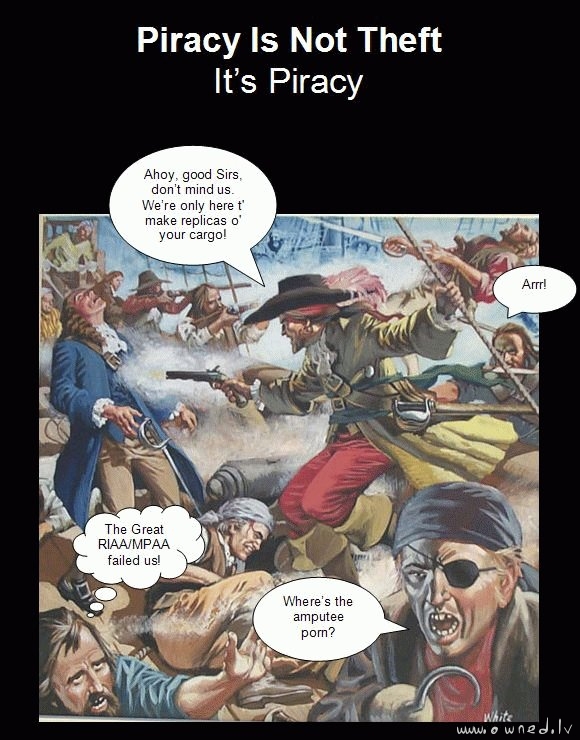 Piracy is not theft