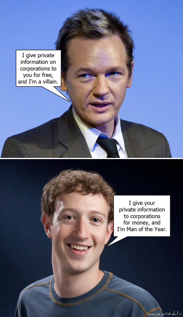 Wikileaks vs Facebook