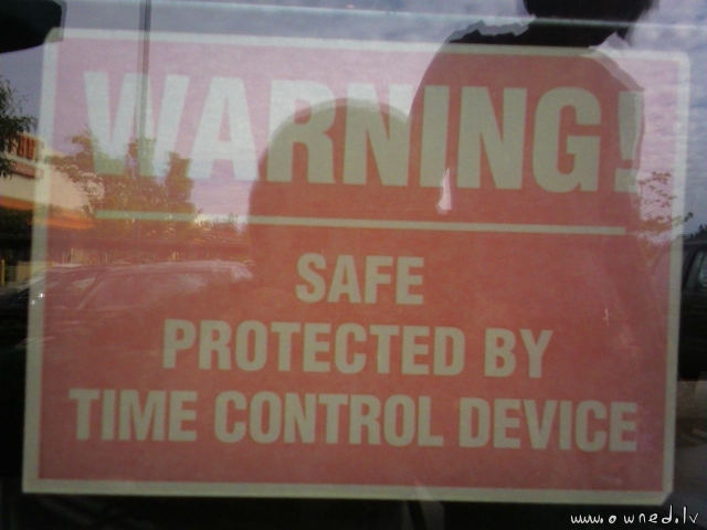 Protected by time control device