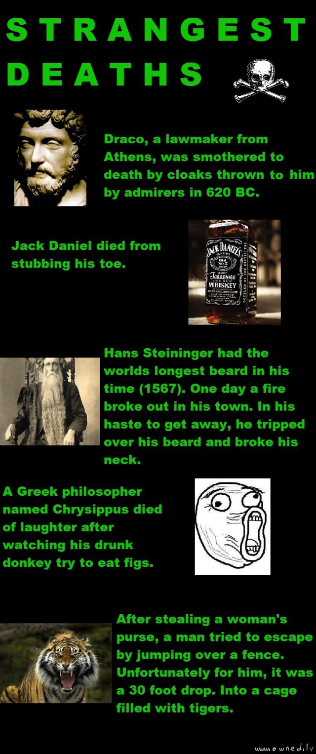 Strangest deaths