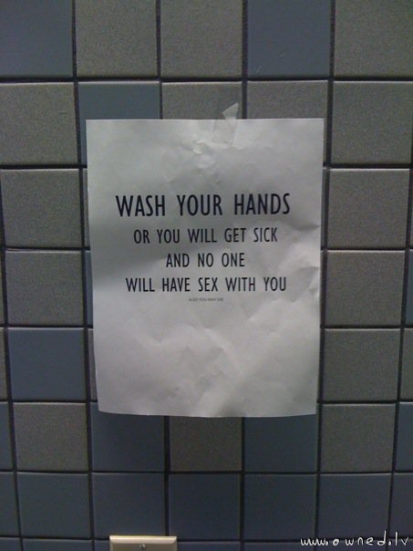 Wash your hands