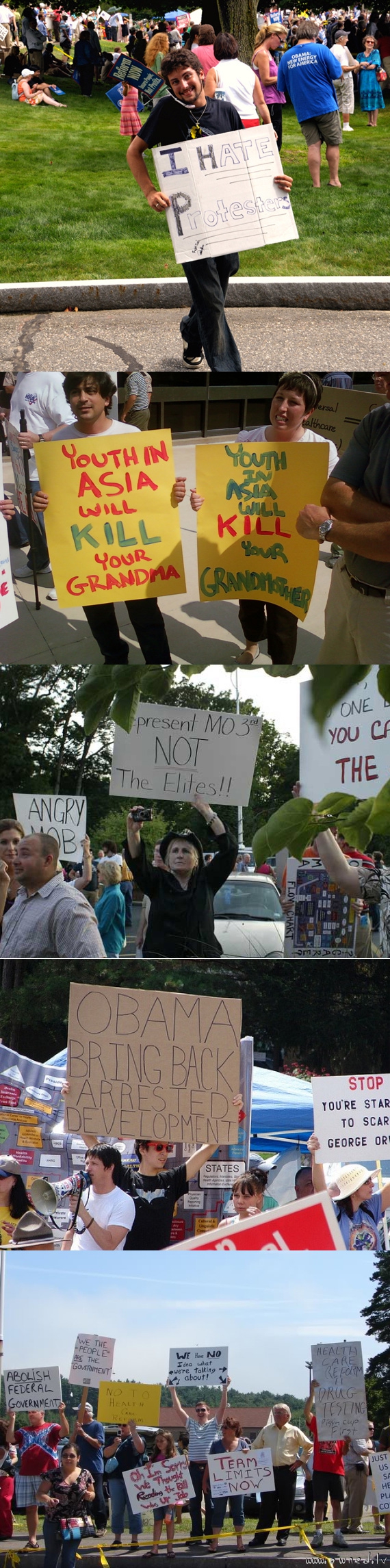 Random protestors