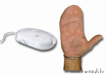 Macintosh users hand