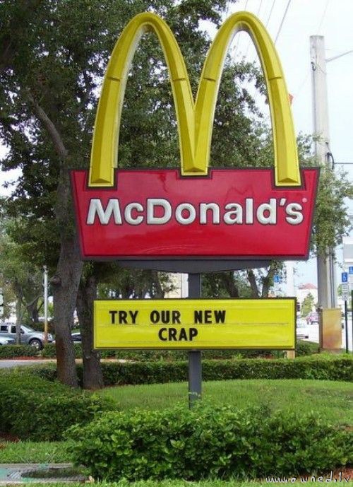Try our new crap