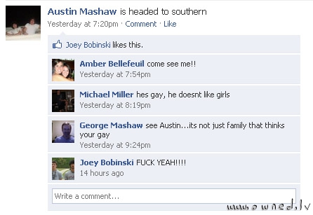 He is gay