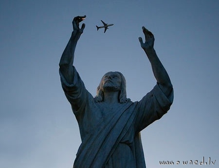 Jesus versus plane