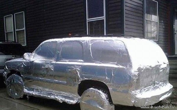 Tin foil prank