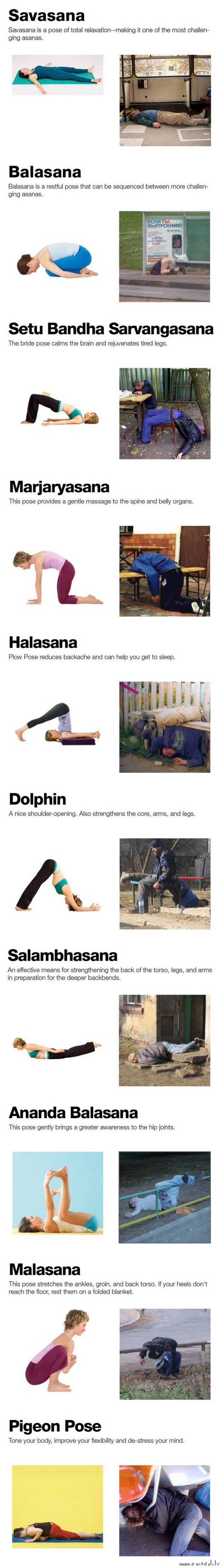 Yoga poses