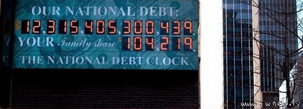 The national debt clock