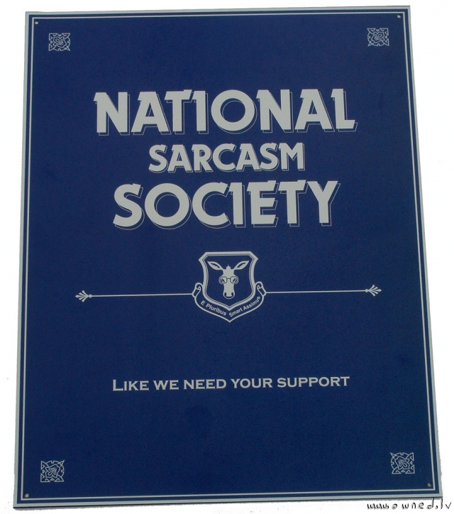 National sarcasm society