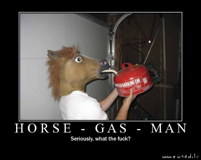 Horse gas man