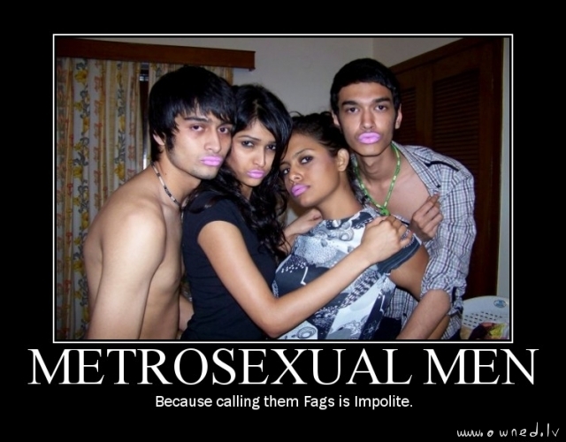 Metrosexual men