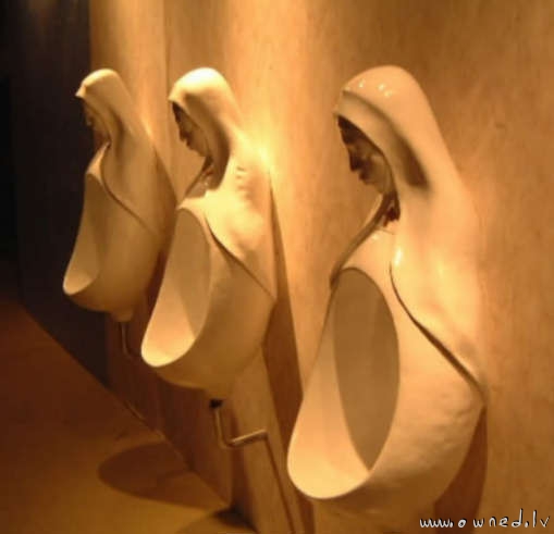 Strange urinal