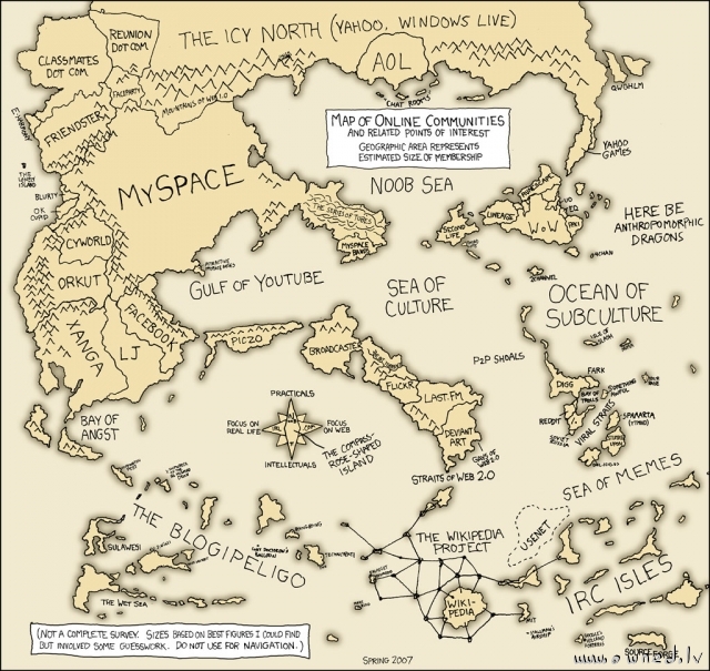 Map of online communities