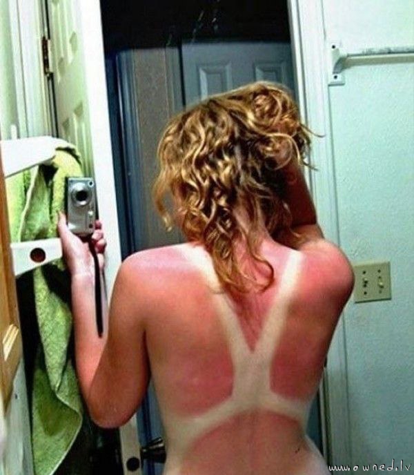 Sunbathing fail