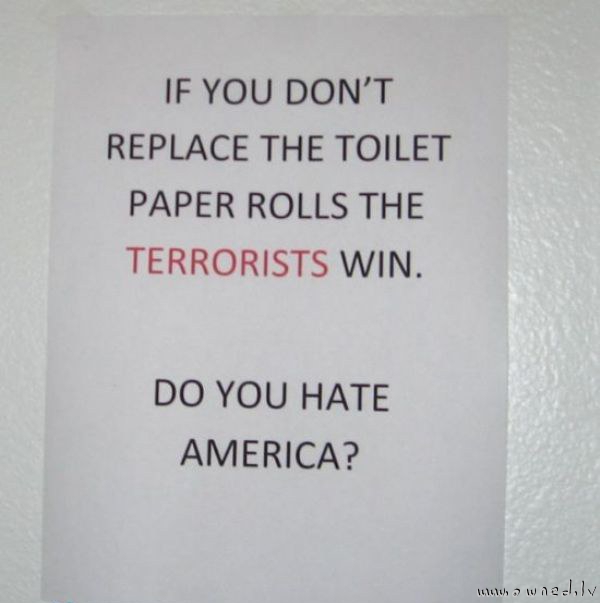 Do you hate America ?