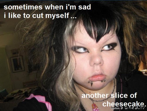 I like to cut myself