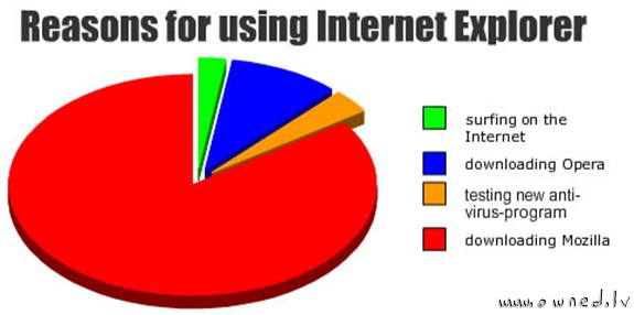 Reasons for using Interet Explorer