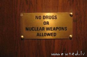 No nuclear weapons allowed
