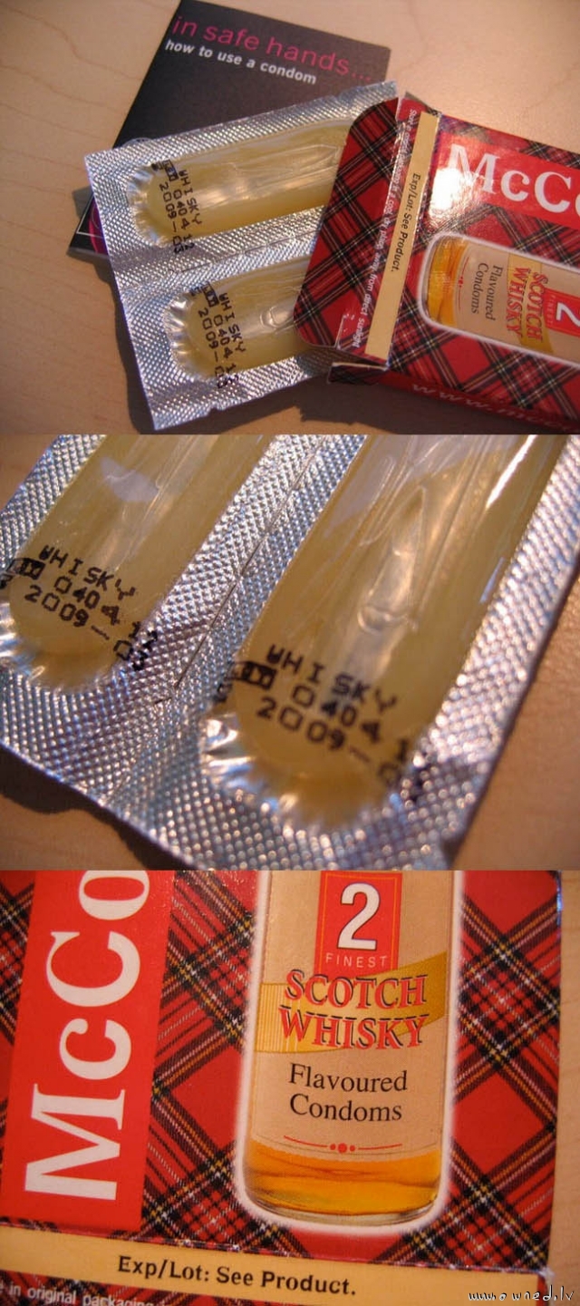 Flavoured condoms