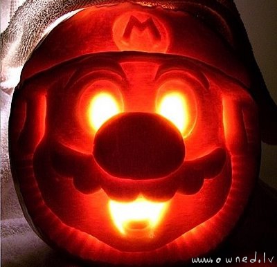 Super Mario pumpkin