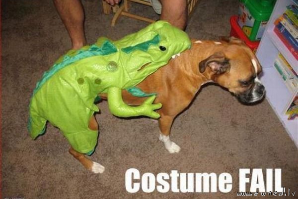 Costume fail