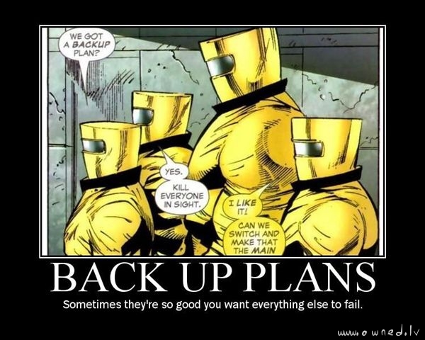 Backup plans