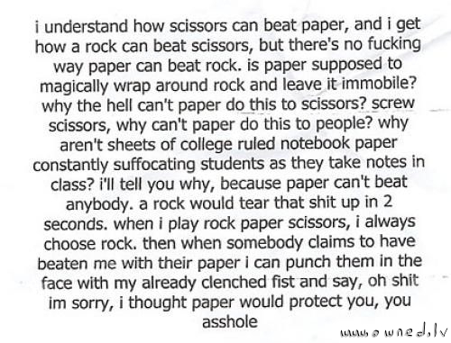 Rock paper scissors