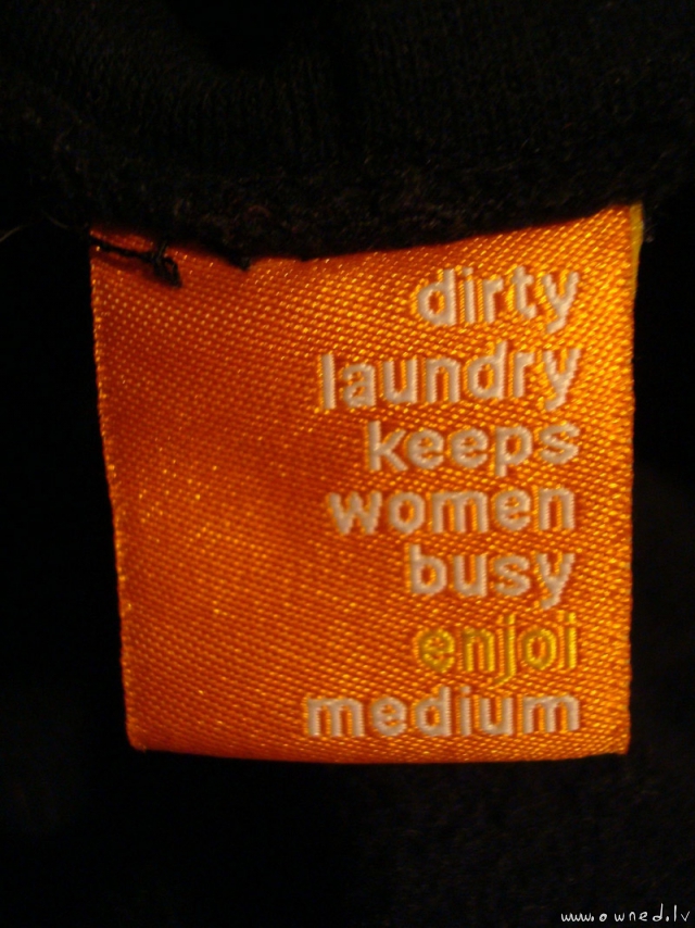 Dirty laundry