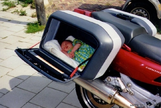 How not to transport your child