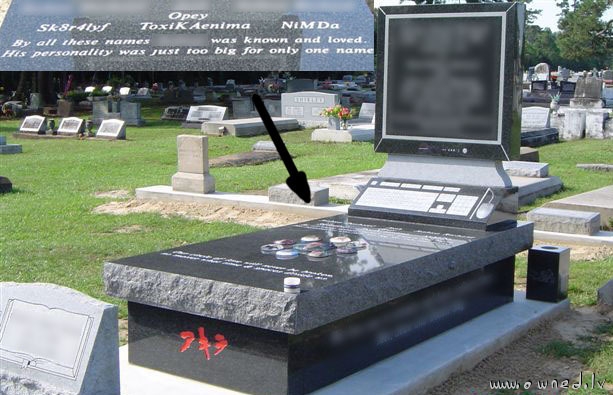 The coolest gravestone